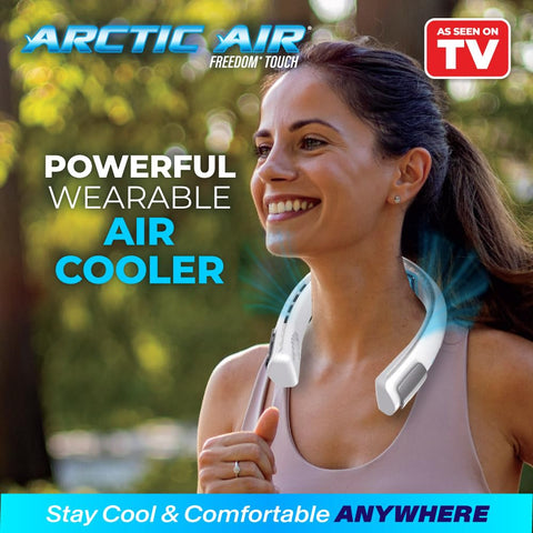 Arctic Air Freedom Touch with 3-speed control for personalized cooling during workouts.