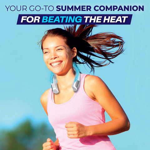 Arctic Air Freedom Touch travel-friendly neck fan ideal for events and workouts.