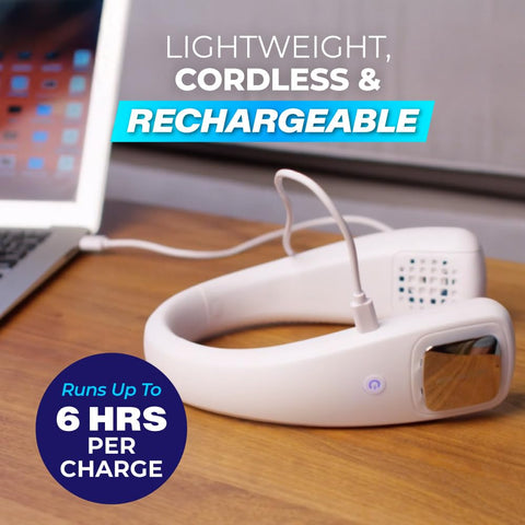 Arctic Air Freedom Touch USB rechargeable battery provides extended cooling on the go.