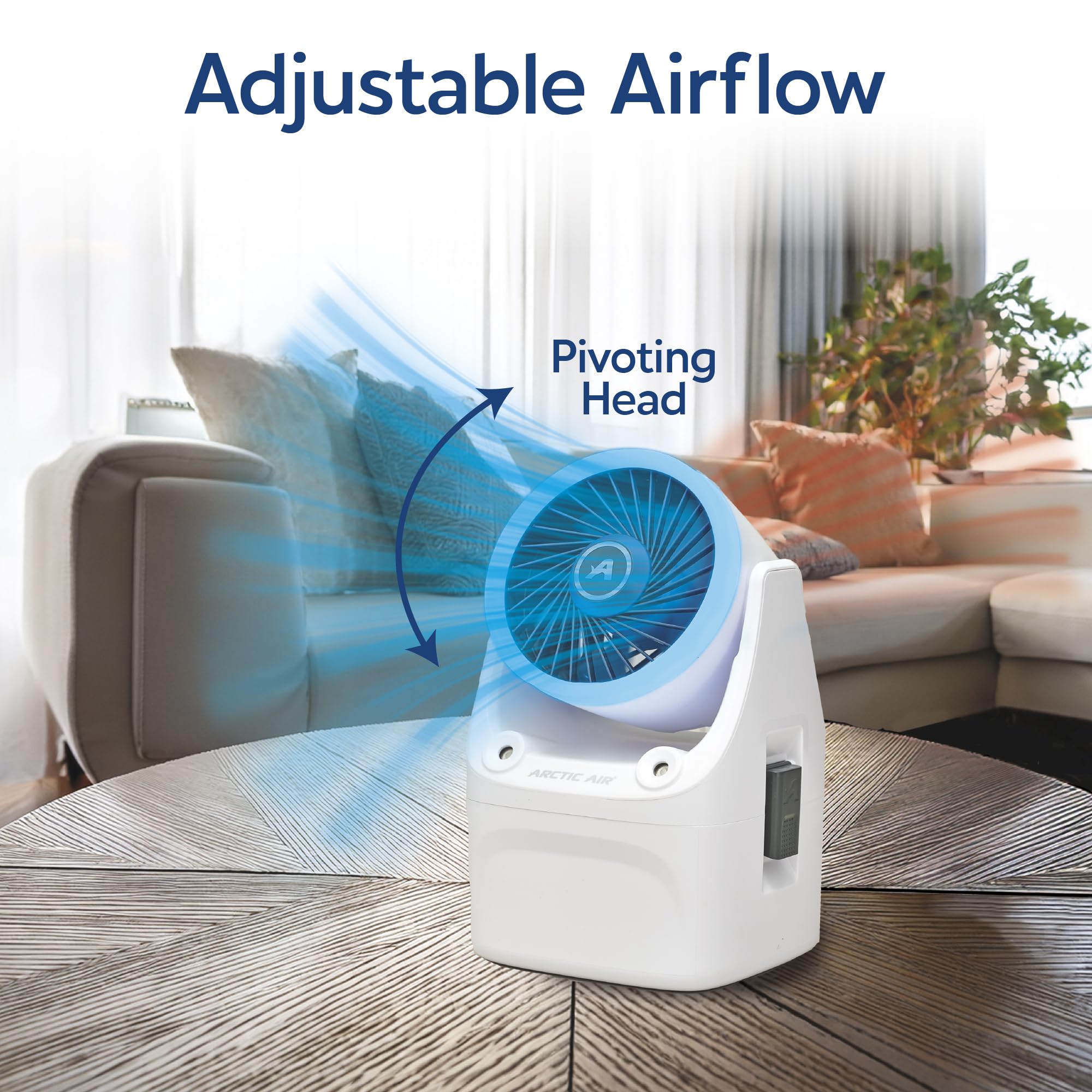 Arctic Air Ice Jet X3 insulated reservoir keeps water cooler for longer cooling.