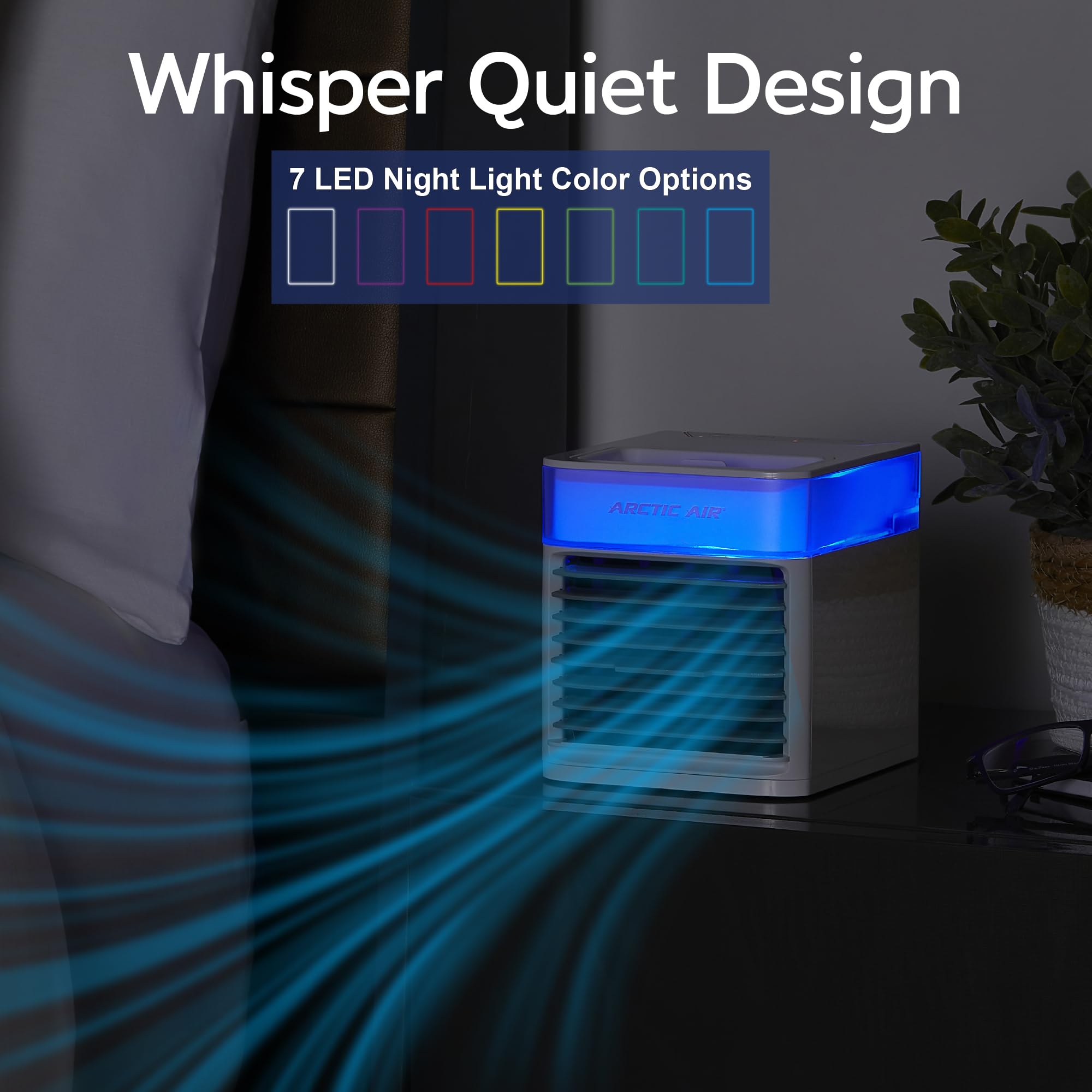 Arctic Air Pure Chill Deluxe dual cooling jets directing focused airflow.