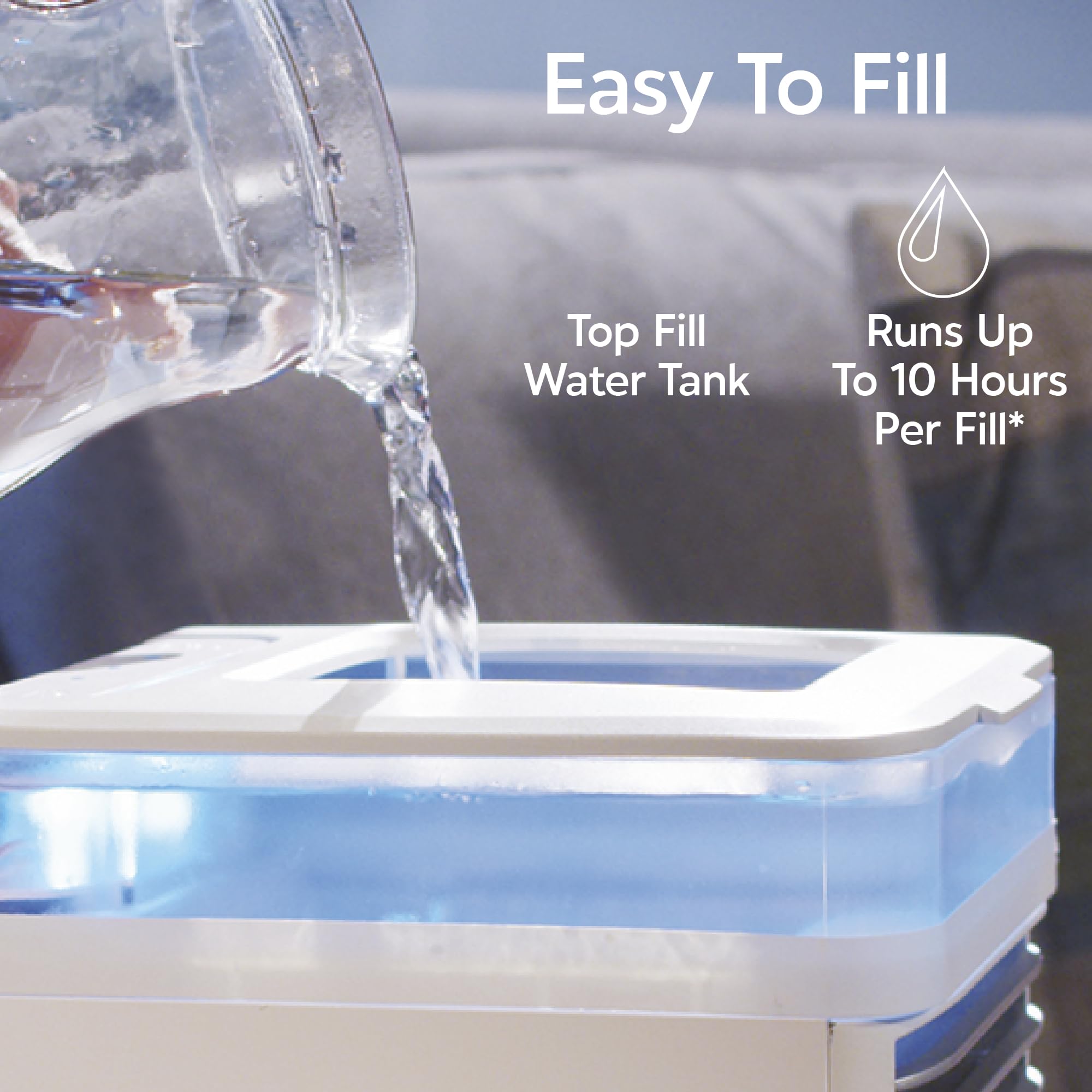 Arctic Air Pure Chill Deluxe Hydro-Chill Technology delivers a cooler, moister breeze.