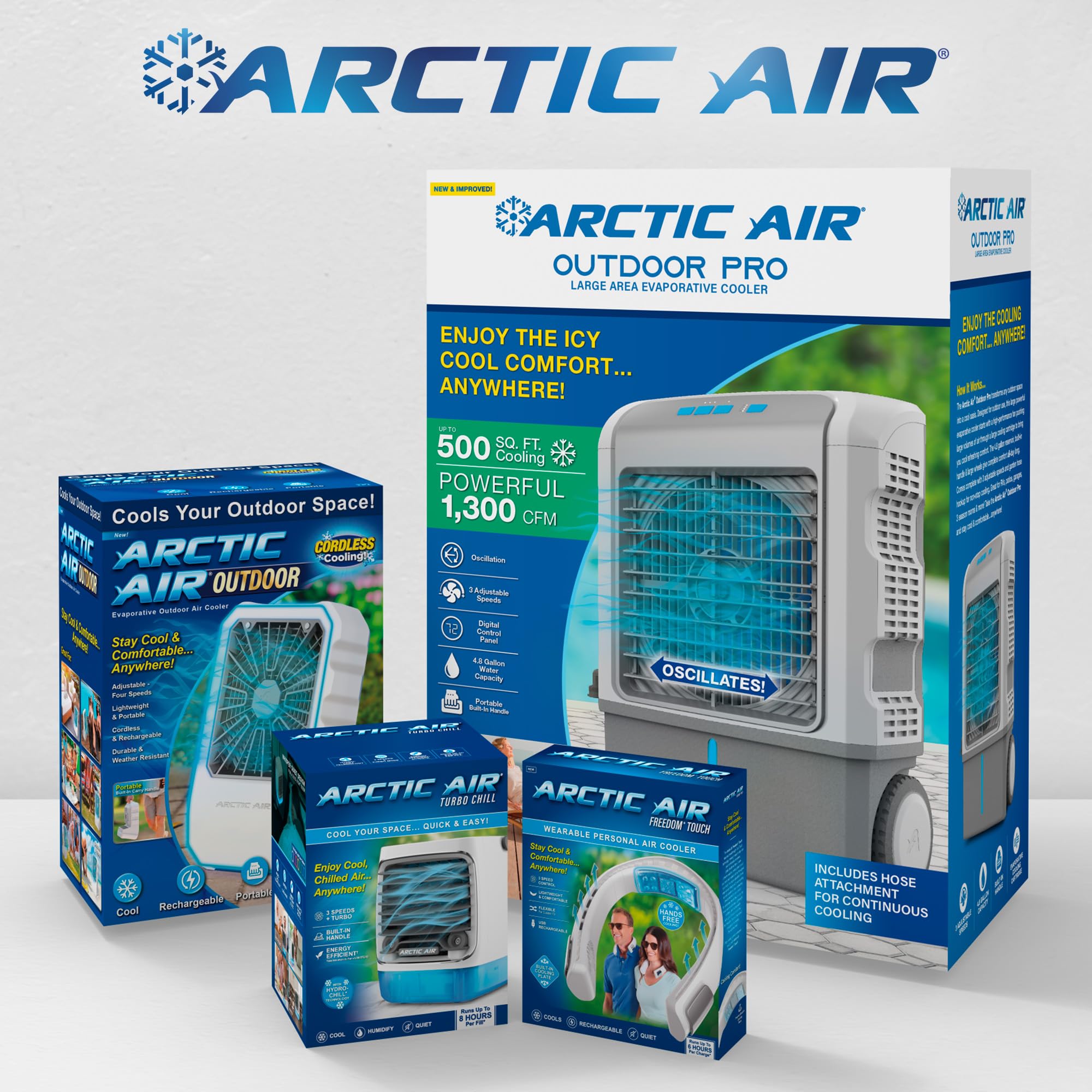 Arctic Air Turbo Chill energy-efficient cooling uses less electricity.
