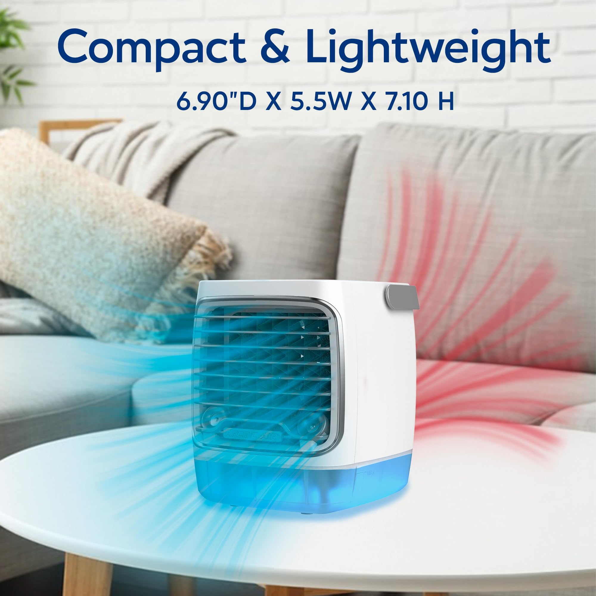 Arctic Air Turbo Chill quiet operation keeps work or rest undisturbed.