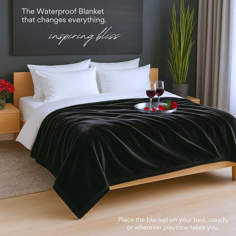 ARDORI black and gray king blanket protects surfaces while staying soft and cozy.