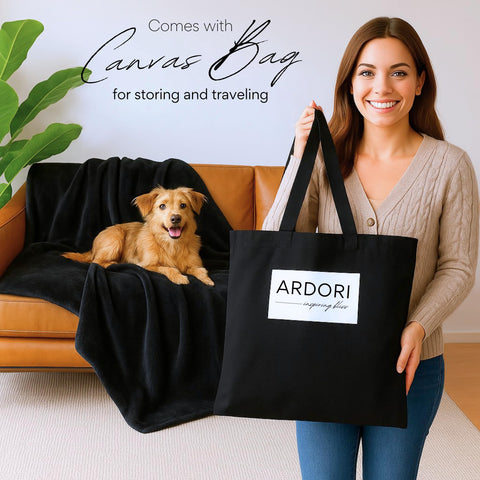 ARDORI machine-washable blanket for easy care after spills and cozy nights.