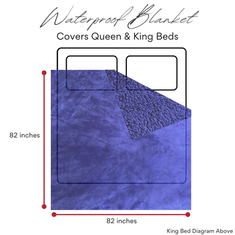 ARDORI Indigo blanket is machine washable for easy care