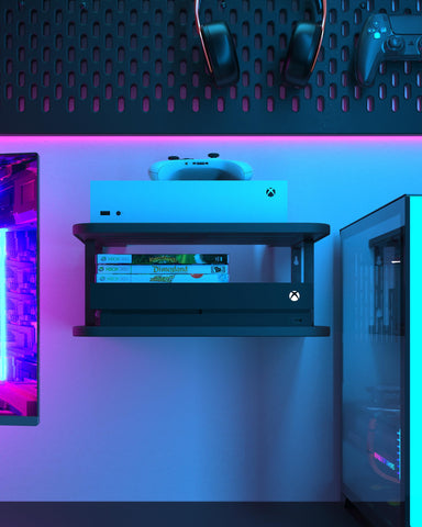 AREAJD entertainment center accessory mounts securely for a tidy media setup