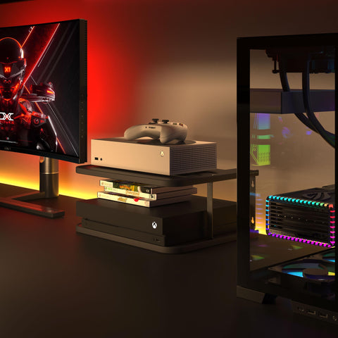 AREAJD Xbox Series shelf mount keeps console neatly and saves space