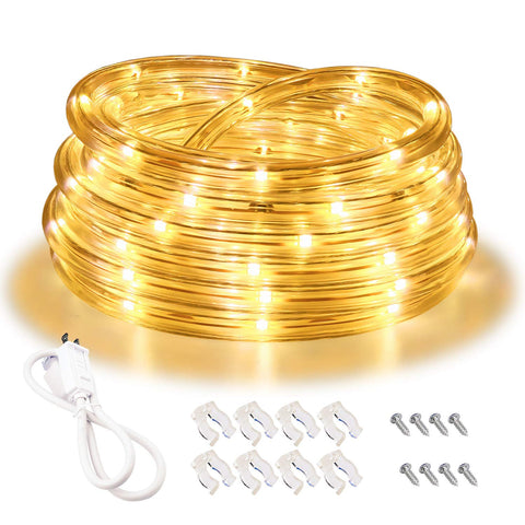 Areful LED rope light 16ft warm white glow for cozy indoor ambiance