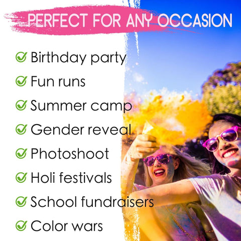 ARELUX family group enjoying a color run moment