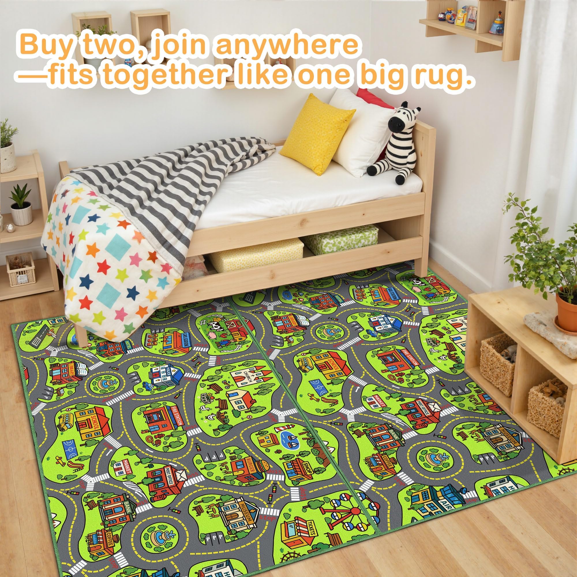 Arenarug Extended Play Area Sizes for flexible room planning