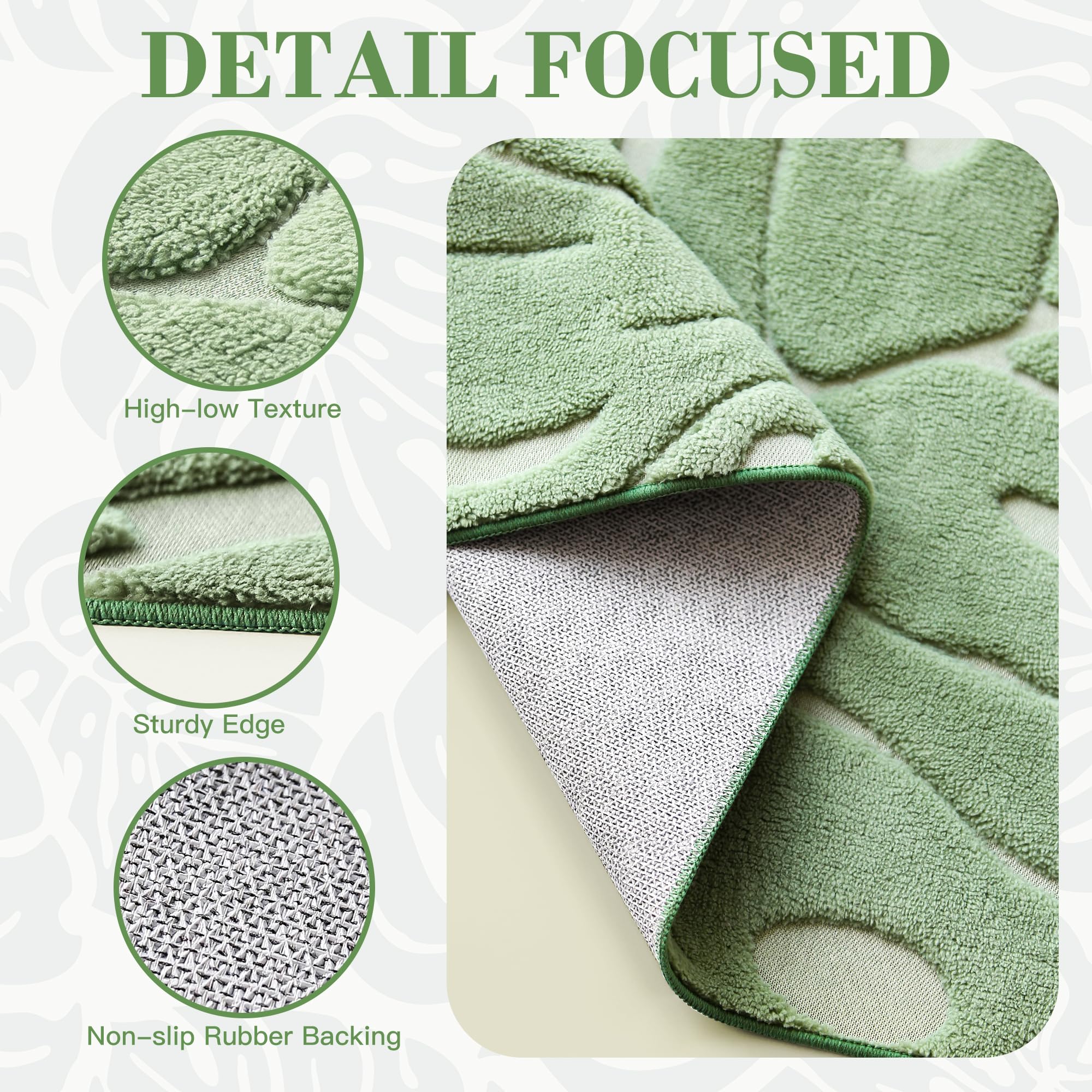 Arenarug non-slip backing ensures rug stays in place on hardwood or tile floors.
