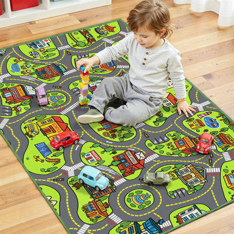 Arenarug two rugs connect seamlessly to extend the play area.