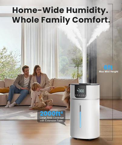 AreShark humidifier top-fill design for easy refills and cleaning