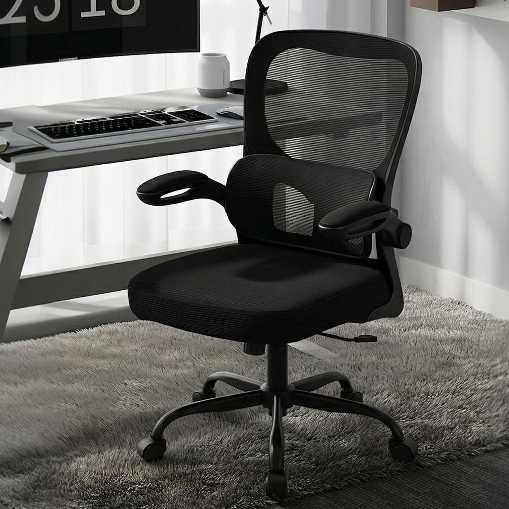 AreShark breathable mesh backrest keeps you cool during tasks