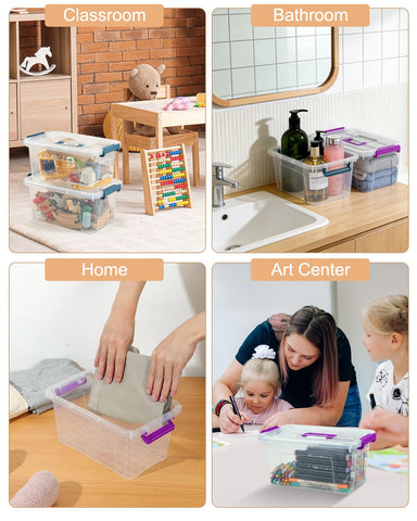 AREYZIN transparent-bin on-shelf view speeds inventory of supplies.