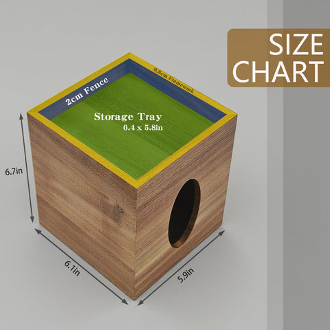 Arflo tissue box cover with removable bottom panel for easy refills