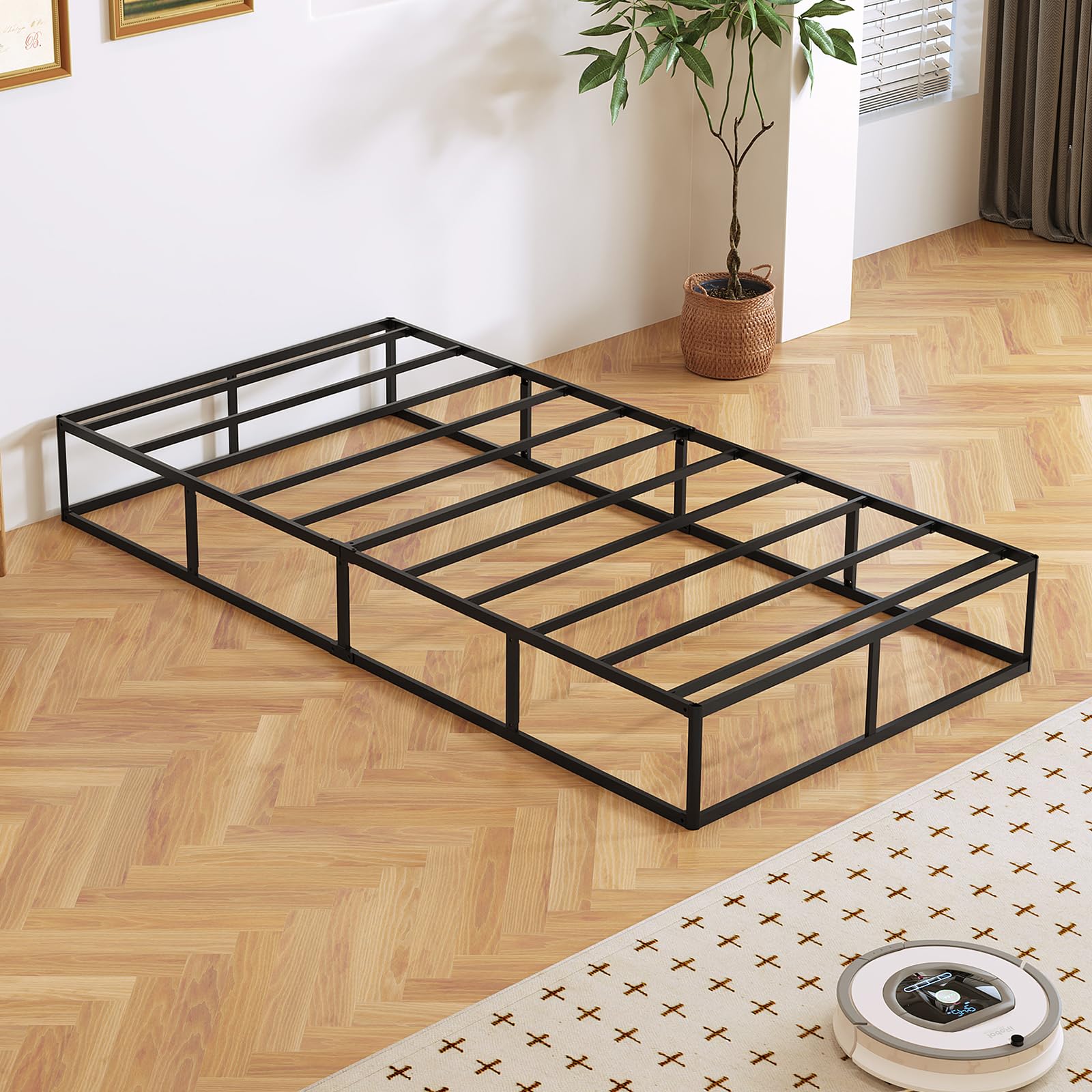 Arhomefurni low-profile appearance elevates the mattress with style.