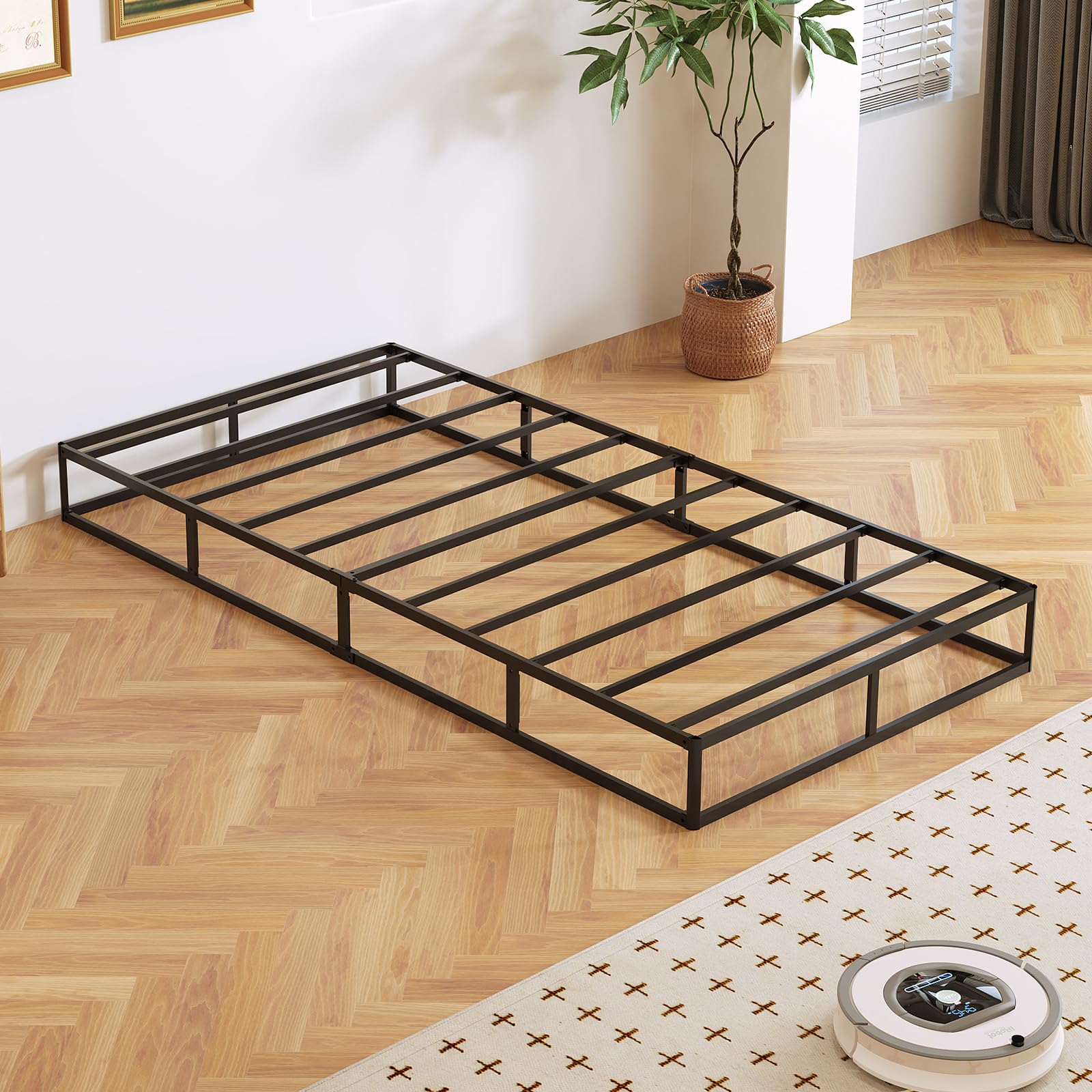 Arhomefurni Twin Box Spring works with memory foam latex and innerspring mattresses