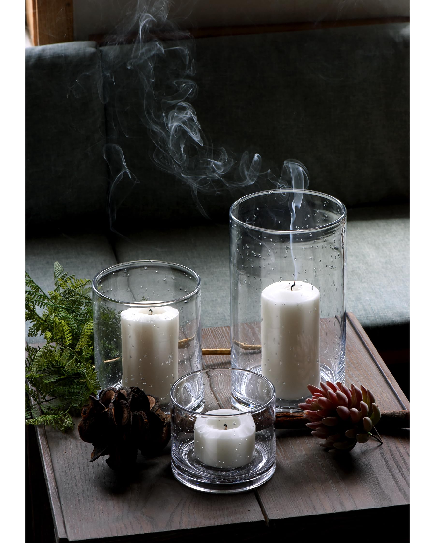 Clear glass decor elevates kitchen island centerpieces with subtle elegance using ARIAMOTION.