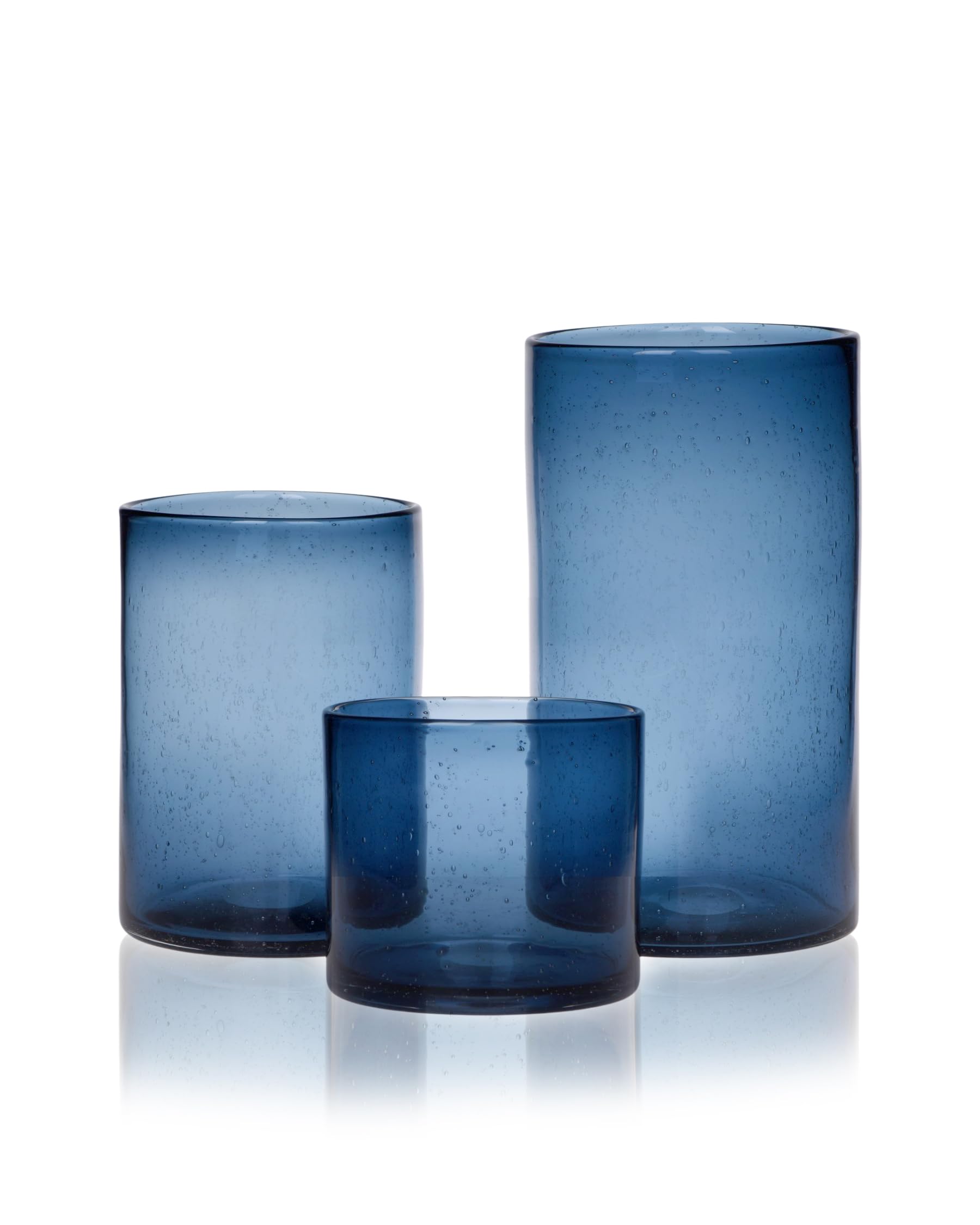 ARIAMOTION blue seeded bubbles design as elegant table centerpiece