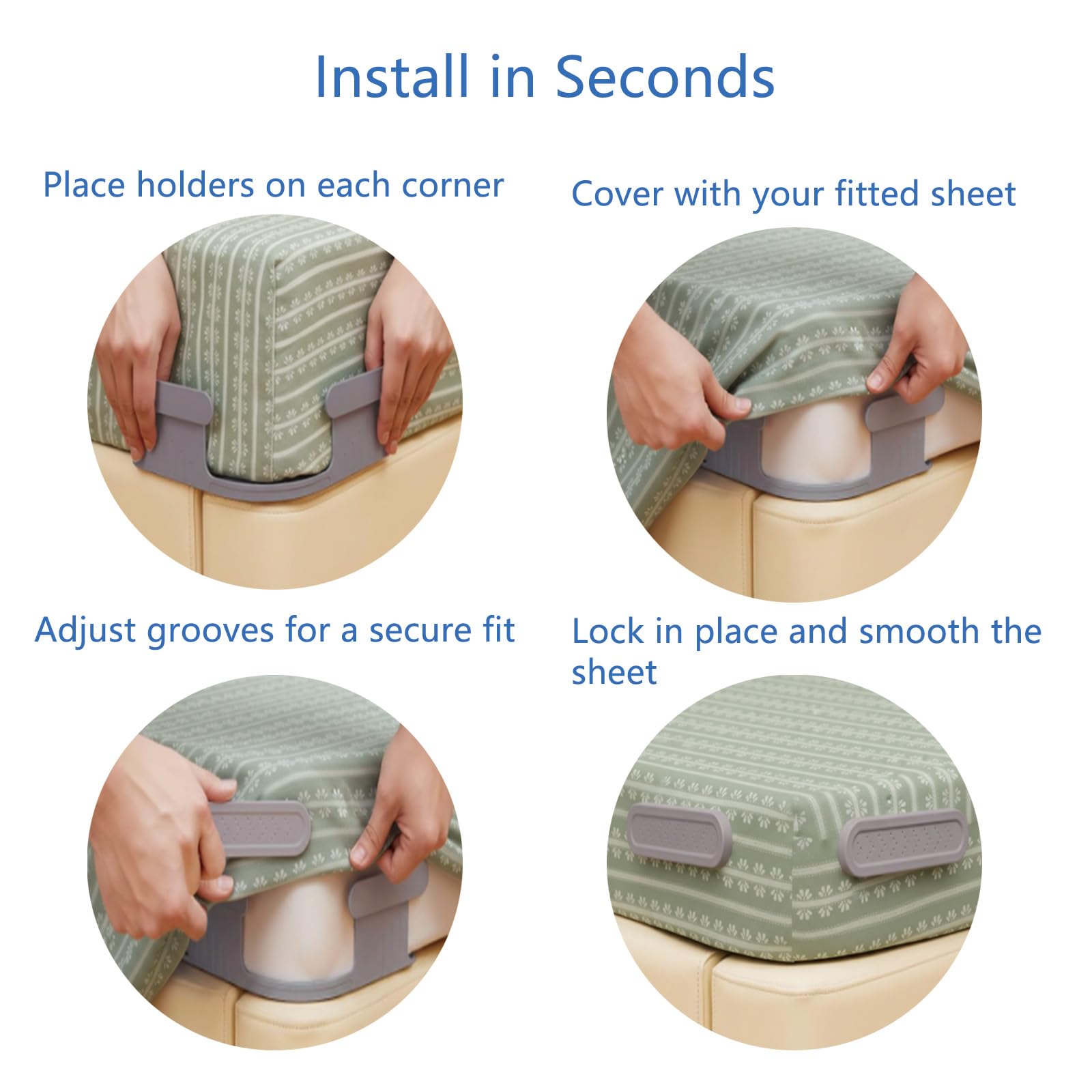 Arisenca bed surface stays neater with firm hold across the bed.