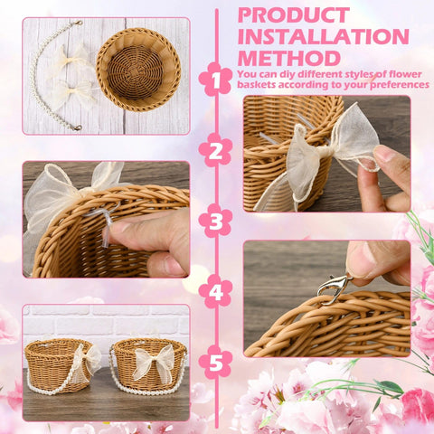 ARKSU small rustic baskets are easy to assemble for quick styling.