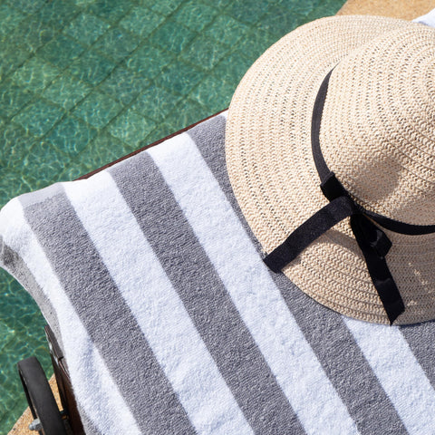 Arkwright California Cabana Stripe towel quick-dry fabric after splashes
