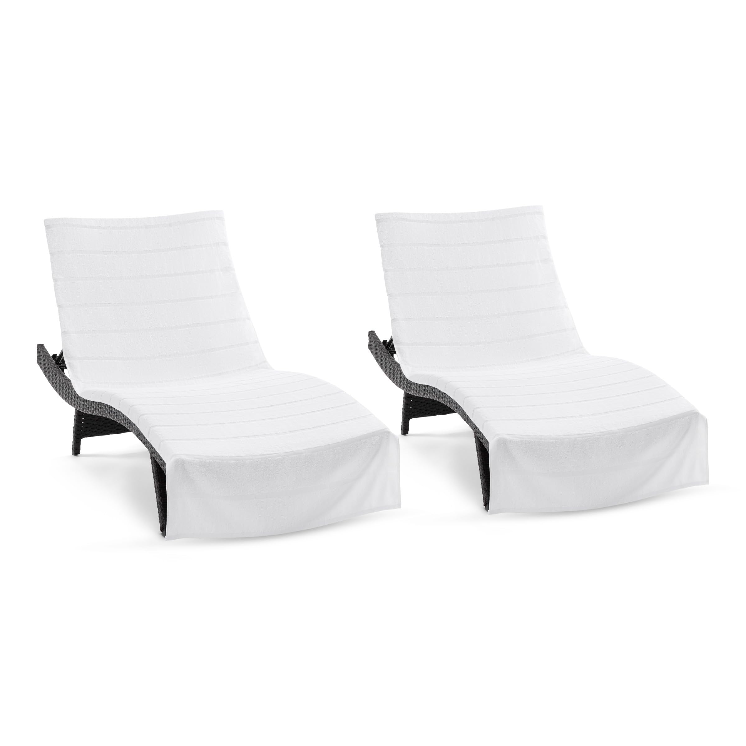 Arkwright Las Rayas chaise lounge cover 30x85 provides soft poolside coverage