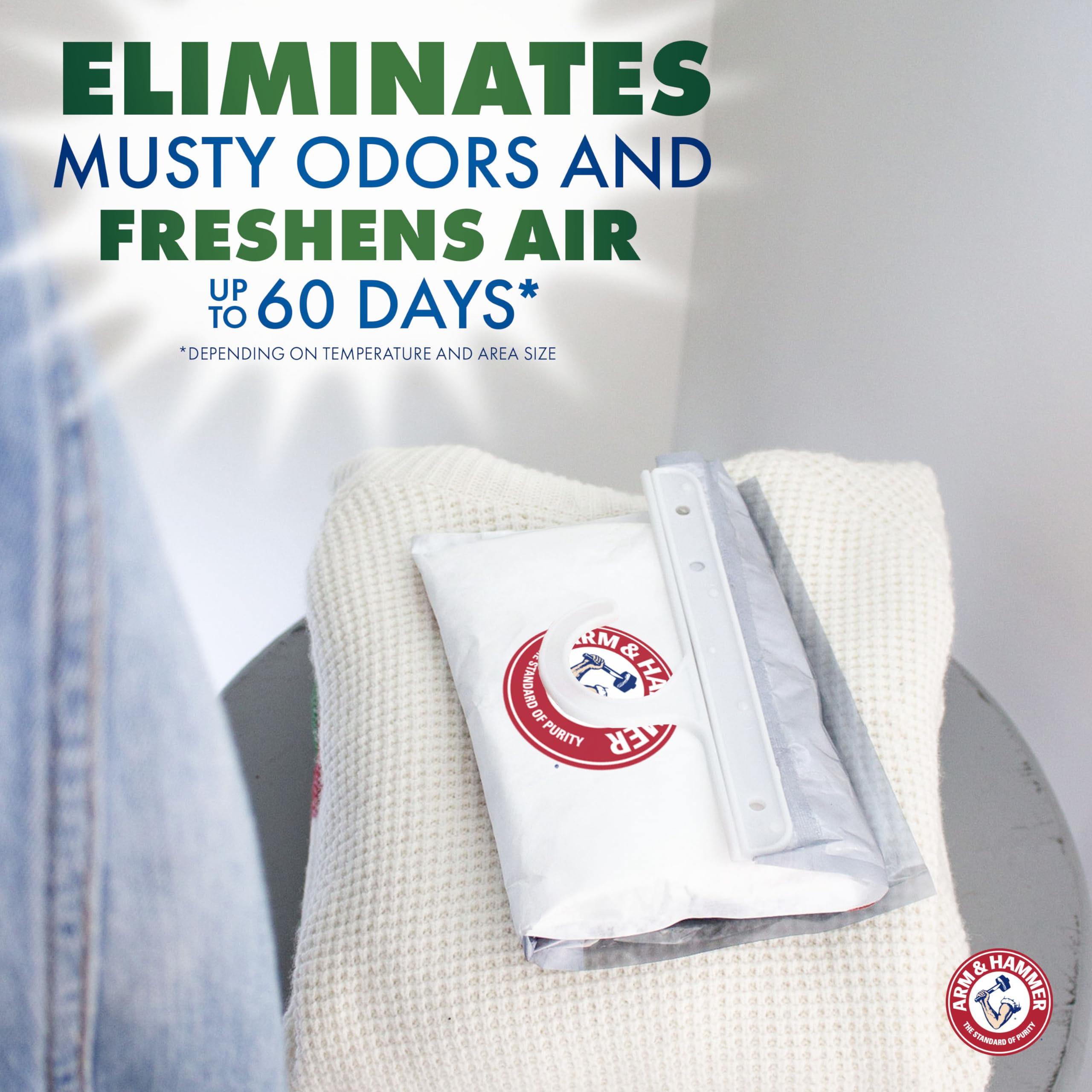 Arm & Hammer Essentials fragrance free design for odor elimination in small spaces