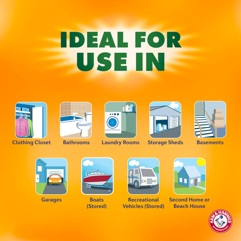 Arm & Hammer Essentials laundry room use for damp air reduction