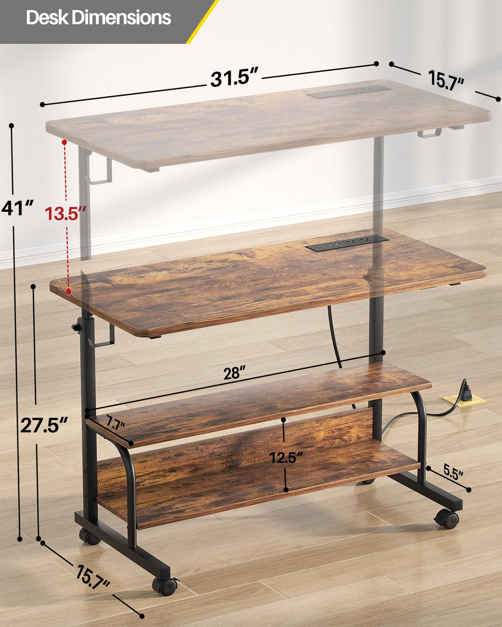 Armocity desk durable MDF surface that resists spills and cleans easily
