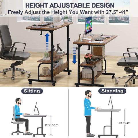 Armocity desk wheels and hooks enabling easy relocation and space saving