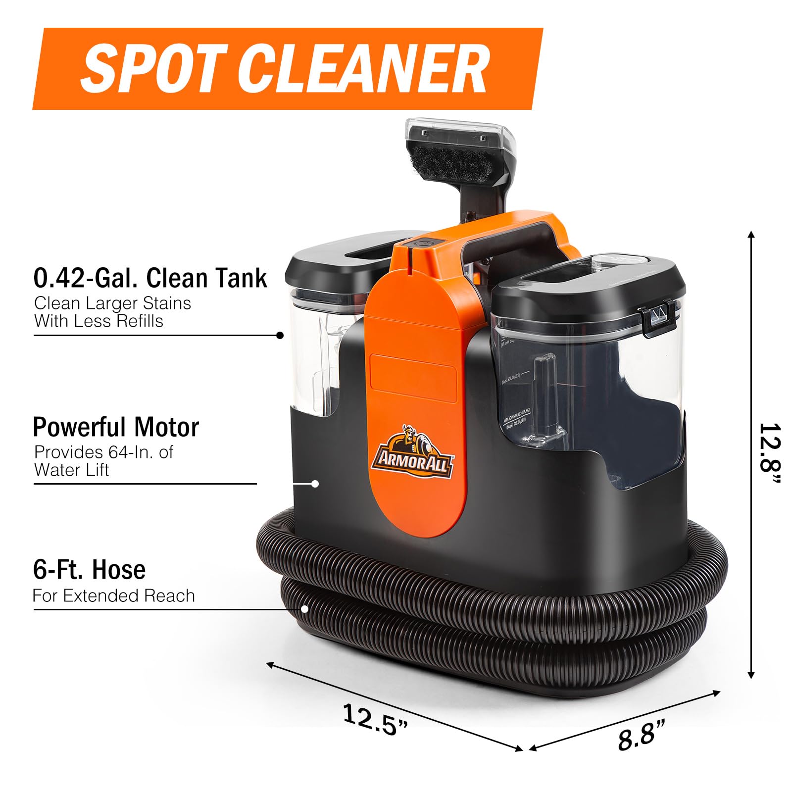 Armor All Spot Cleaner carpet cleaning solution helps lift dirt from upholstery and rugs