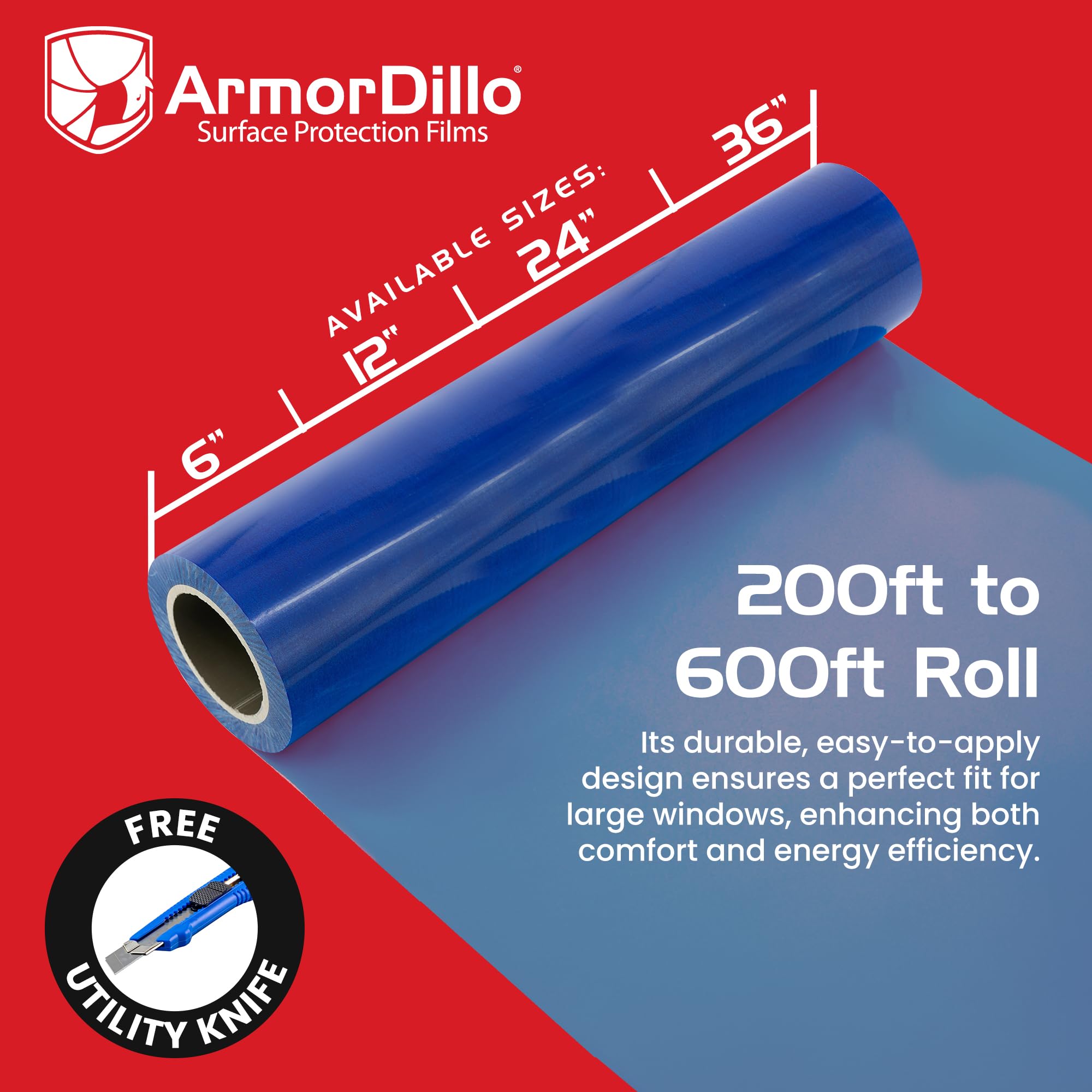 ArmorDillo blue film for auto body masking during paint prep