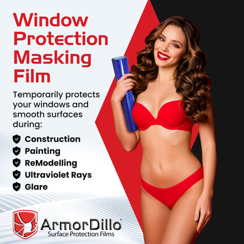 ArmorDillo blue shielding film tear-resistant for construction