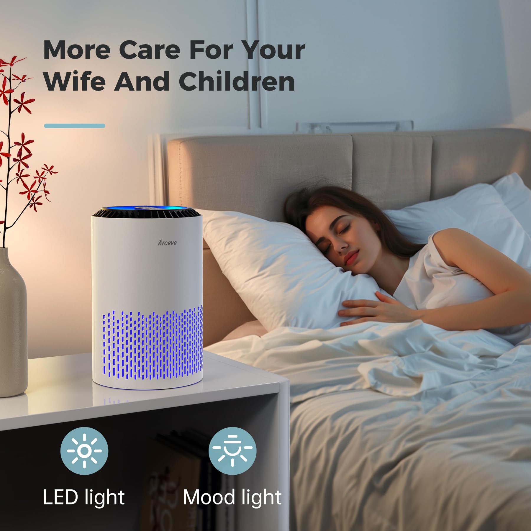 AROEVE MK01 compact white design fitting in a small space