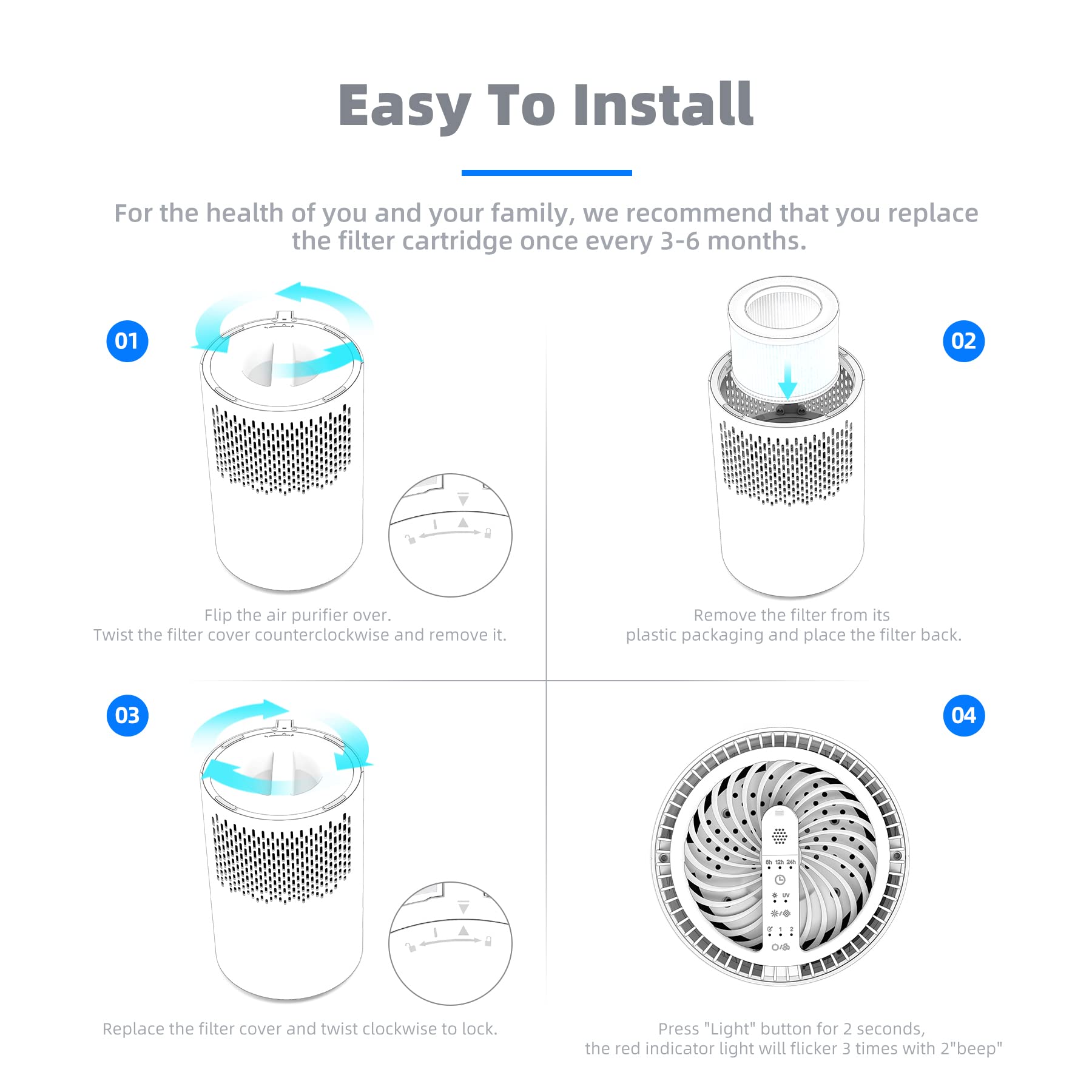 AROEVE installation guide visual for easy swap