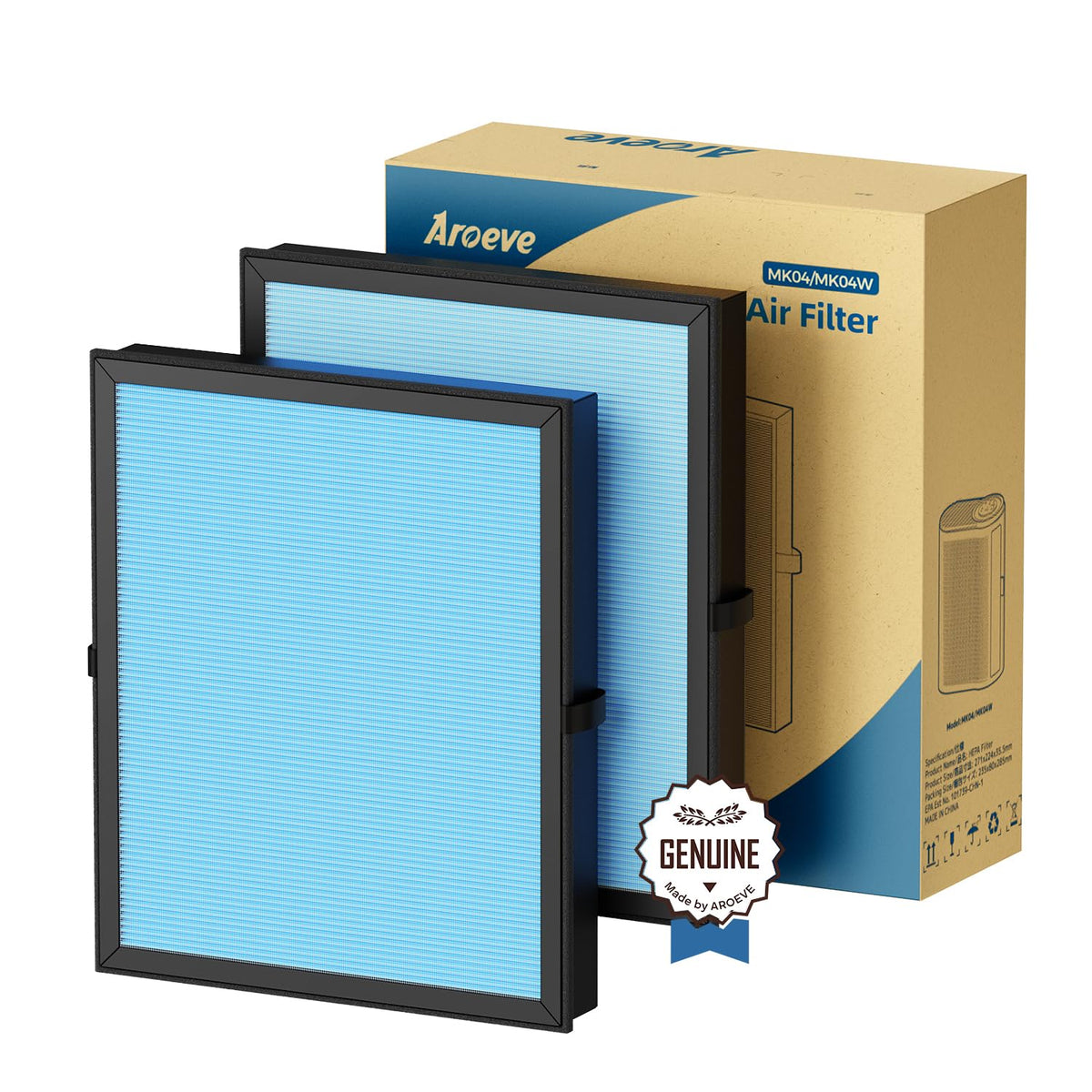 AROEVE MK04 air filter captures dust particles, enhancing room air quality.