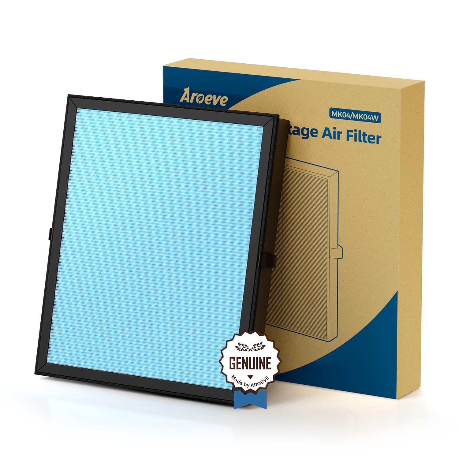 AROEVE MK04 pre-filter layer blocks large particles to prevent clogging