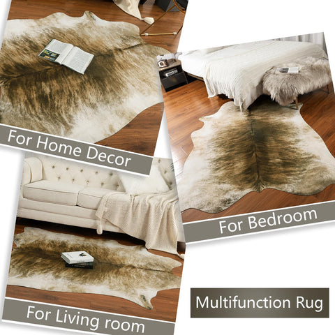 AROGAN cowhide rug used as photography prop with rustic vibe