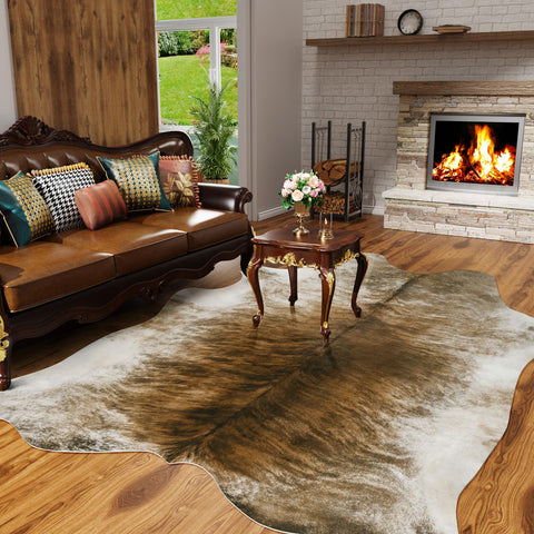 AROGAN cowhide rug wall hanging adds western charm
