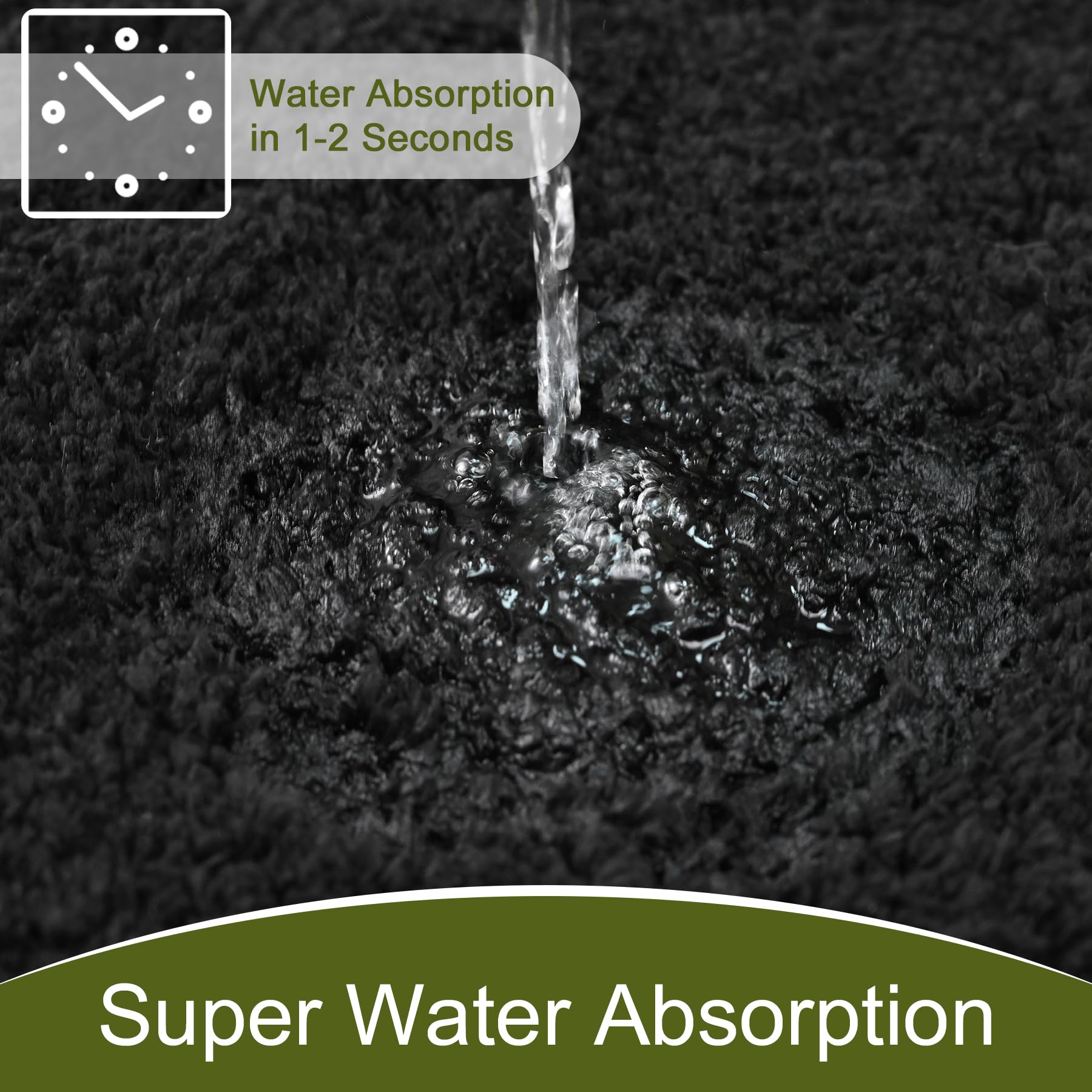 AROgan deep-pile dries quickly after showers