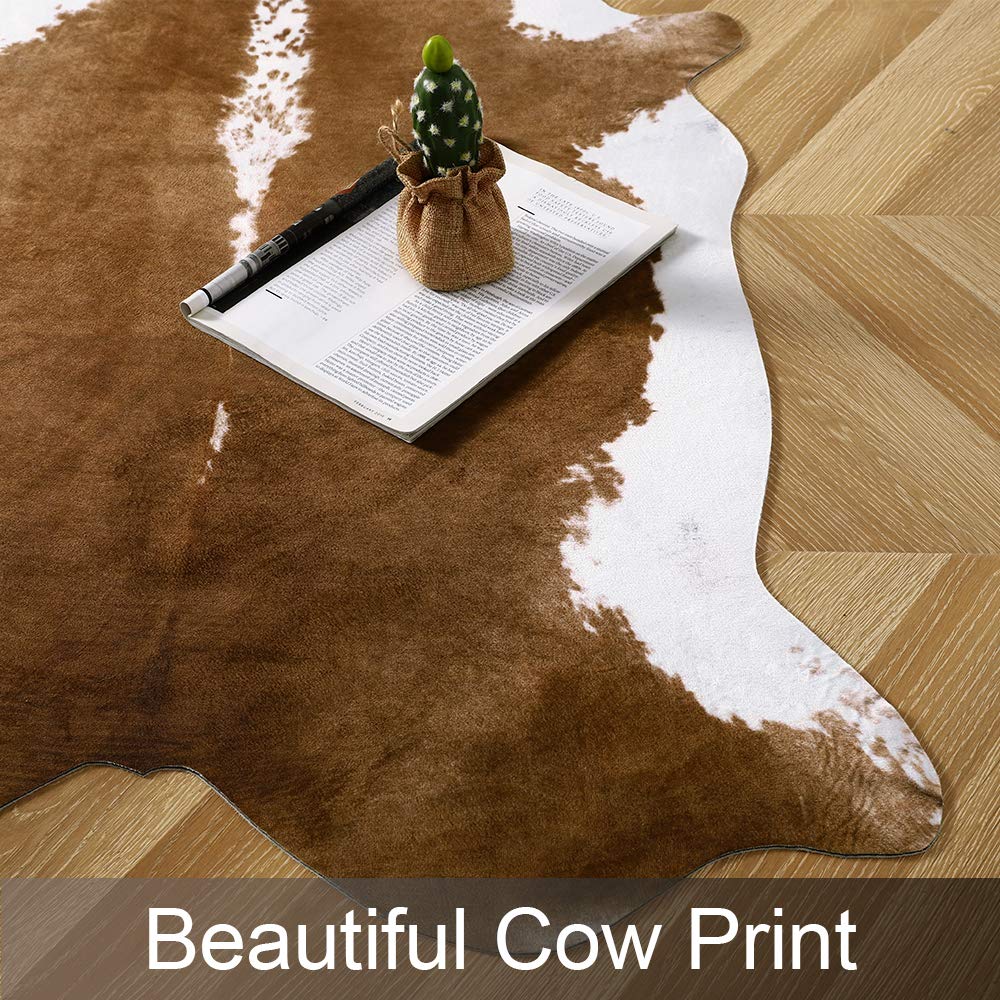 AROGAN care and cleaning tips for the faux cowhide rug.