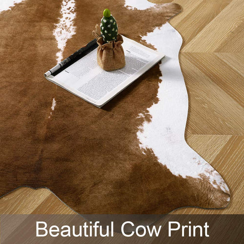 AROGAN care and cleaning tips for the faux cowhide rug.