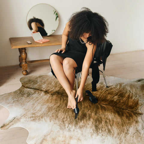 AROGAN non-slip backing keeps rug in place in high-traffic areas
