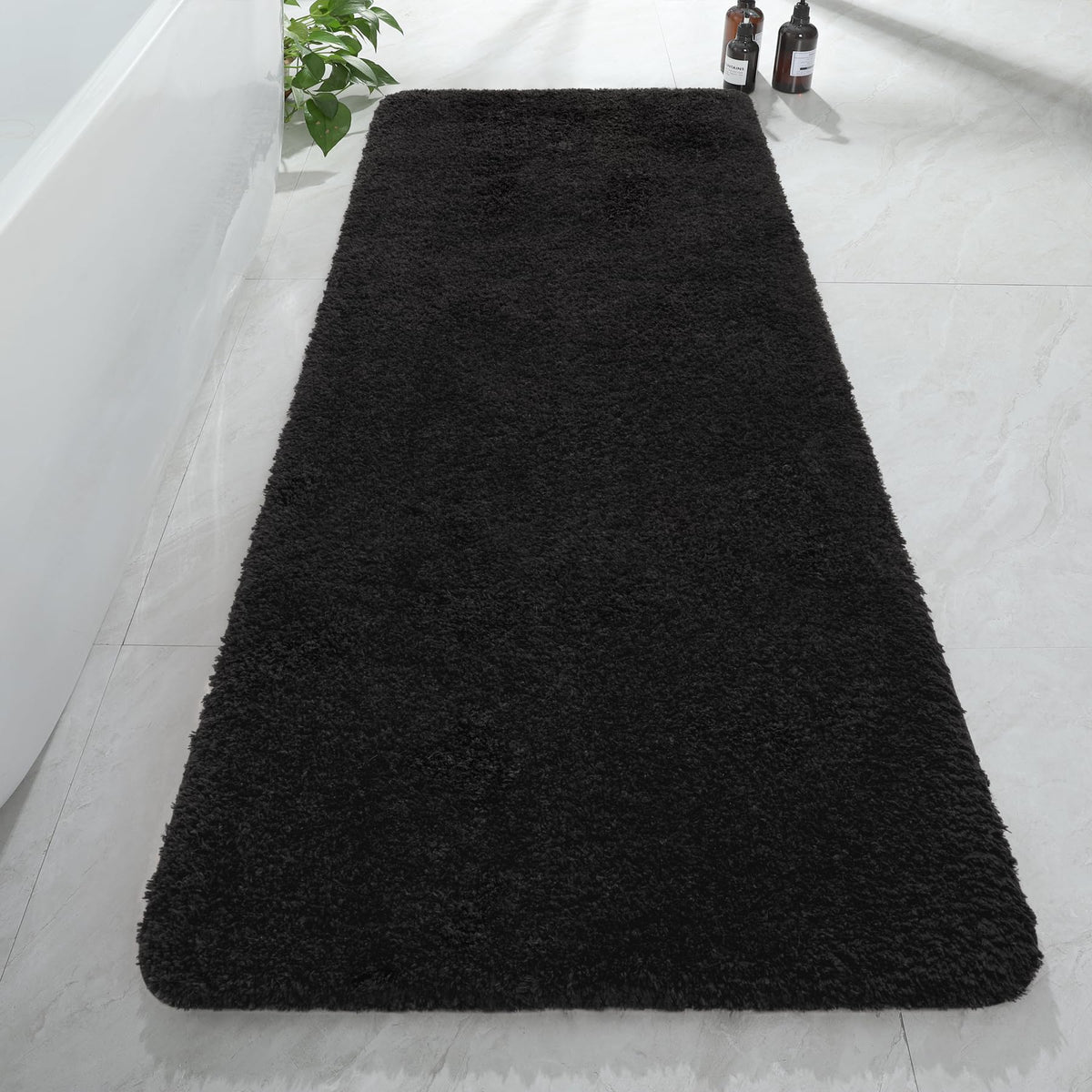 AROgan luxury long bathroom runner 24x60 with plush pile for cozy feet