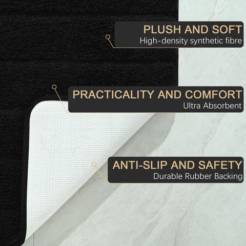 AROGAN machine-washable bath mat for easy cleaning routine