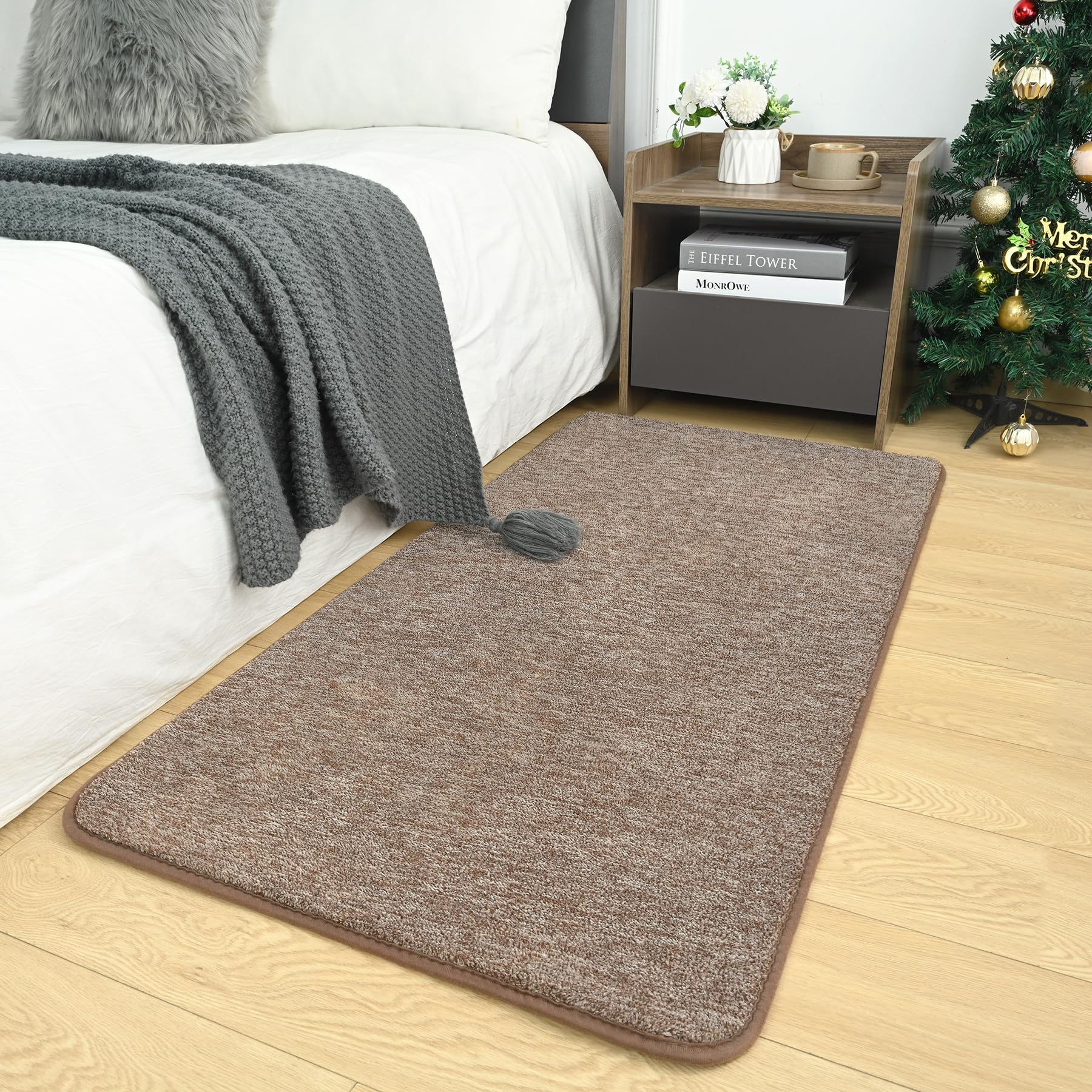 AROGAN small washable rug for bedroom with memory foam for cozy underfoot warmth.